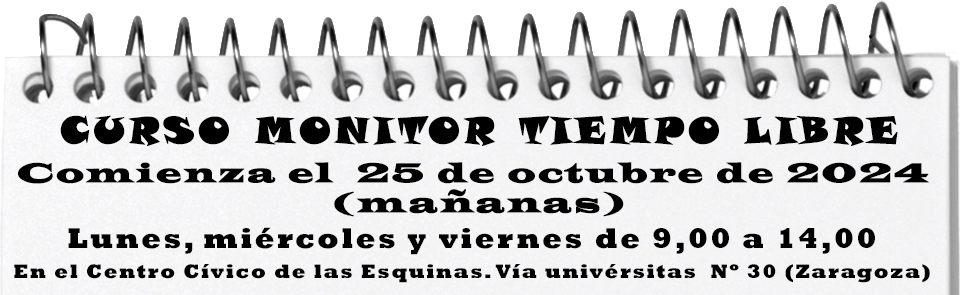 Curso Monitor Tiempo Libre Zaragoza